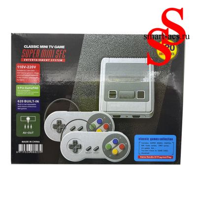 Игровая консоль ретро Super Mini SFC, 8bit / Игровая приставка / 620 встроенных игр